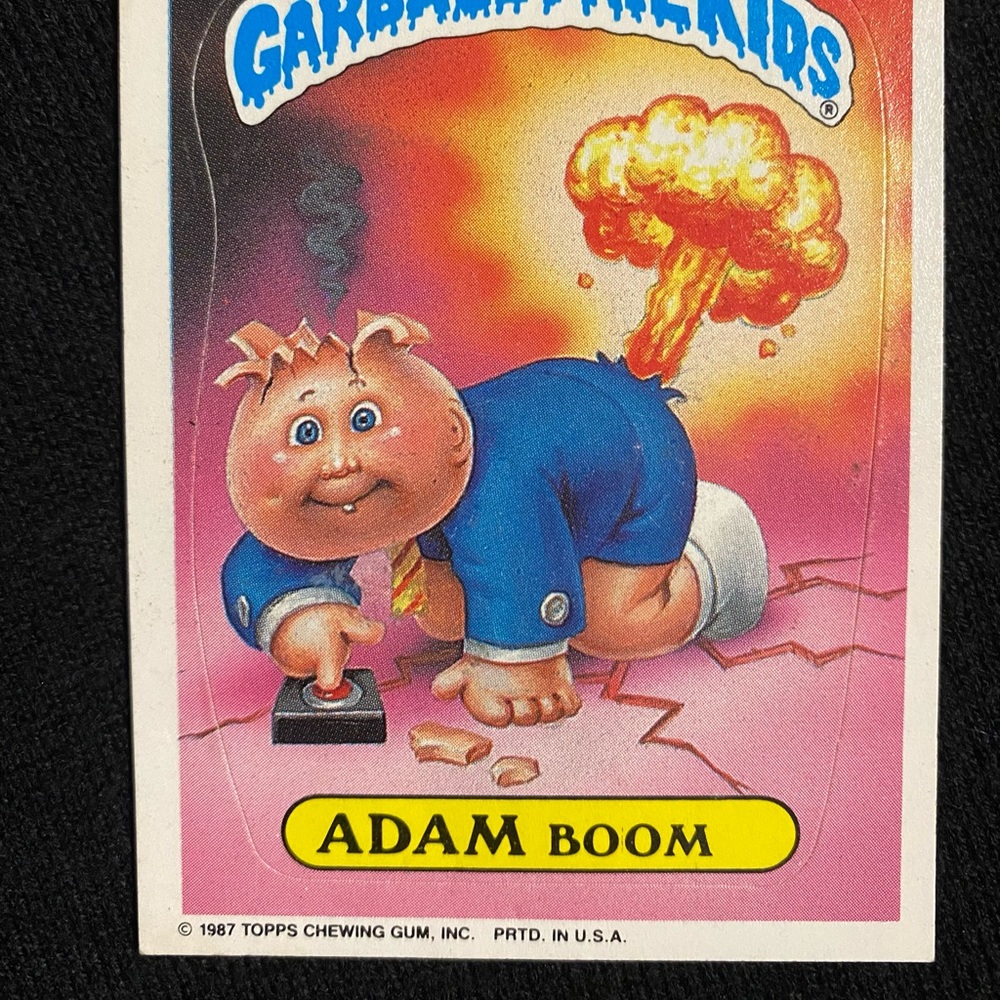 Garbage Pail Kids “Adam Boom” 1987 Card (NM)